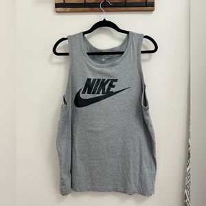 Nike Mens Large Icon Futura Tank Top Athletic Gray